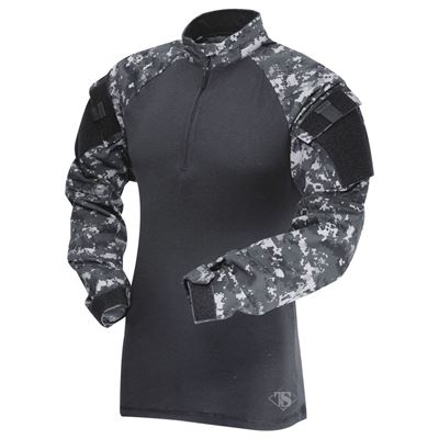 Koszulka taktyczna COMBAT TRU 1/4 ZIP URBAN DIGITAL/BLACK