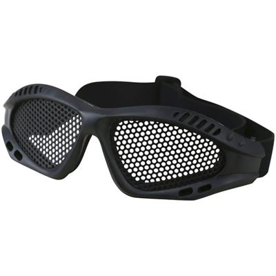 Okulary z metalowym grillem BLACK