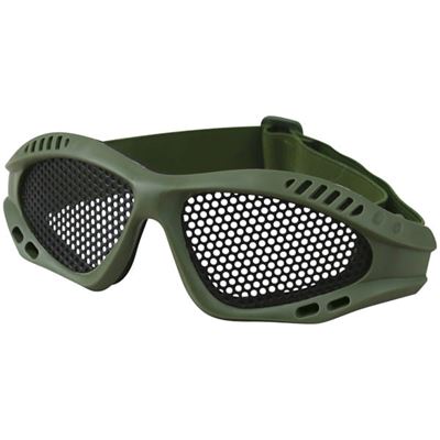 Okulary z metalowym grillem GREEN