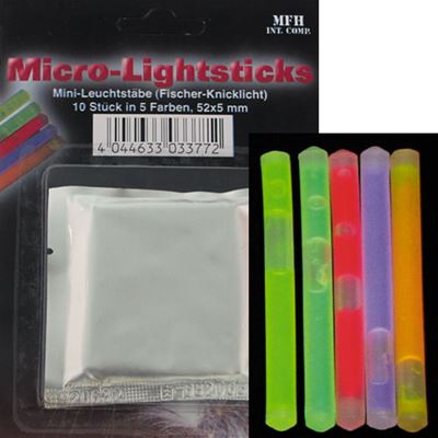 Światło chemiczne mini 10szt 5 kolorów