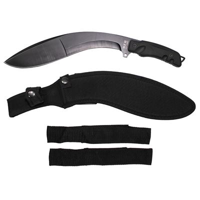 Maczeta KUKRI z pochwą CZARNA
