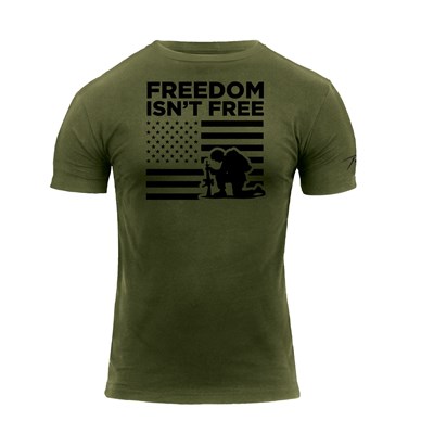 Koszulka FREEDOM ISN´T FREE z krótkim rękawem, ZIELONA