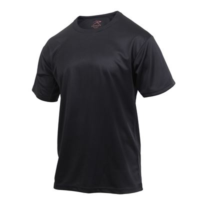 Funkcjonalna koszulka Quick Dry odprowadzająca wilgoć BLACK