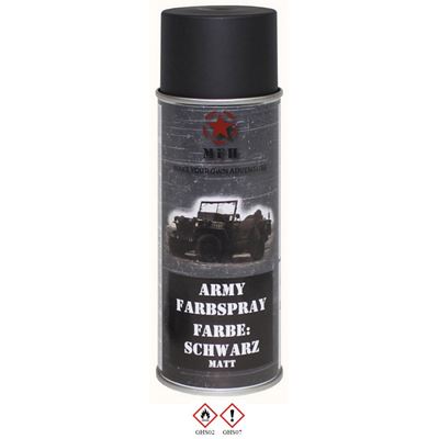 Kolor ARMY w sprayu 400 ml RAL 9021 MATT CZARNY