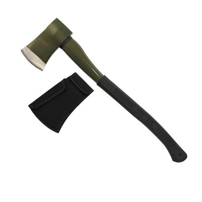 Siekiera DELUXE FIBERGLASS 61 cm z gumową rączką ZIELONA