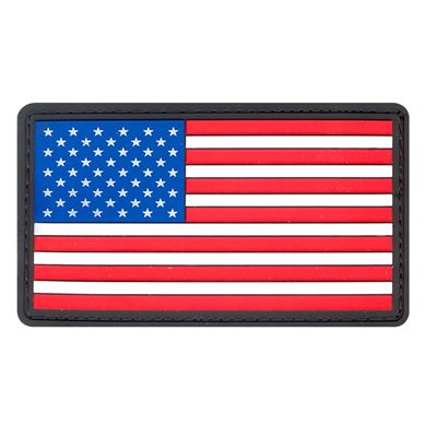 Plastikowa naszywka z flagą USA KOLOR