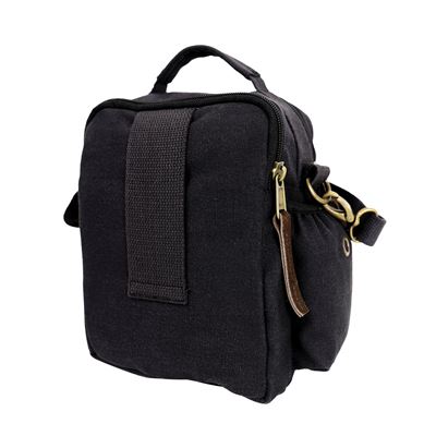 Mała torba podróżna na ramię BLACK/BACK