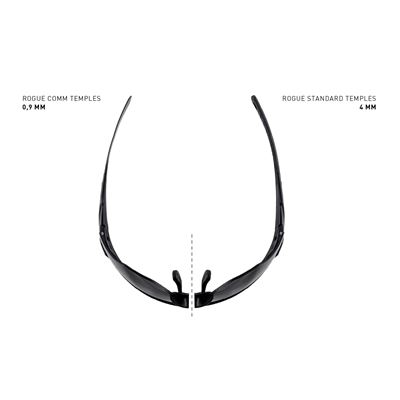 Okulary strzeleckie WX ROGUE COMM zestaw 3 okularów oprawka BLACK