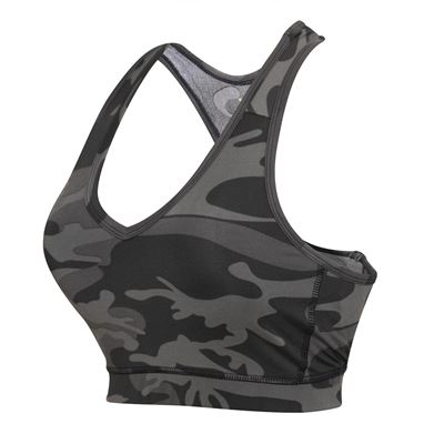 Biustonosz sportowy WORKOUT BLACK CAMO