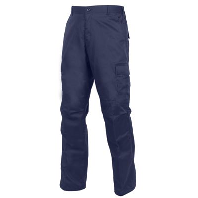 Spodnie BDU RELAXED ZIPPER FLY NIEBIESKIE