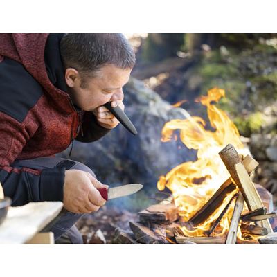 Nóż ze stałym ostrzem VENTURE BLACK