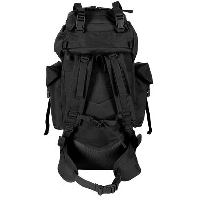 Plecak bojowy MOLLE 65l wyściełany + wzmocnienie ALU BLACK