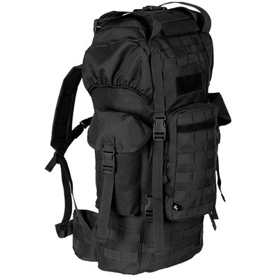 Plecak bojowy MOLLE 65l wyściełany + wzmocnienie ALU BLACK