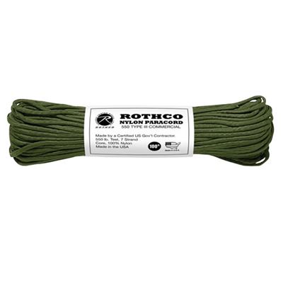 Sznur PARACORD nylon 550LB ø 4 mm / 30 m OLIV
