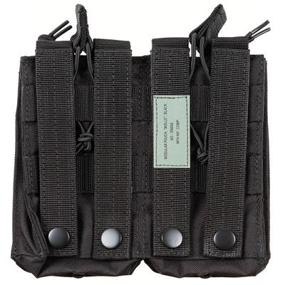 Torba MODULAR na magazynki podwójna 4 kieszenie CZARNA