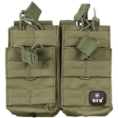 Torba MODULAR na magazynki podwójna 4 kieszenie ZIELONA