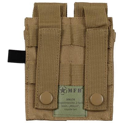 Torba MOLLE na dwa magazynki do pistoletu COYOTE BROWN