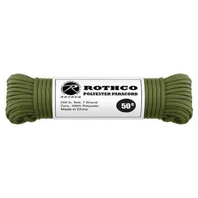 Linka PARACORD poliester 550LB ø 4 mm / 15 m ZIELONA