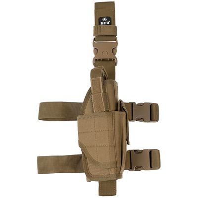 Kabura na pistolet na udo prawa COYOTE BROWN