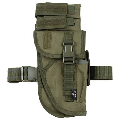 Pouzdro na pistolet i magazynki Tactical prawe OLIV