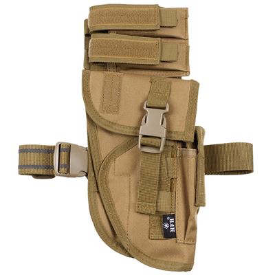 Pouzdro na pistolet i magazynki Tactical prawe COYOTE