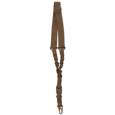 Pasek BUNGEE jednopunktowy z karabińczykiem COYOTE BROWN