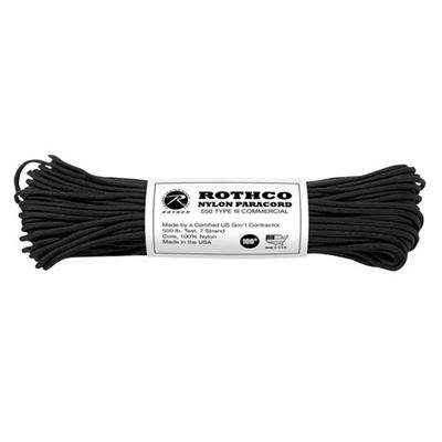 Sznur PARACORD nylon 550LB ø 4 mm / 30 m CZARNY
