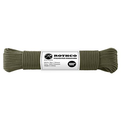 Sznur PARACORD poliester 550LB ø 4 mm / 30 m OLIV
