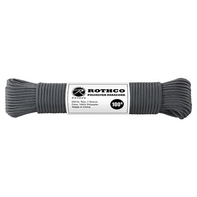 Sznur PARACORD poliester 550LB ø 4 mm / 30 m SZARY