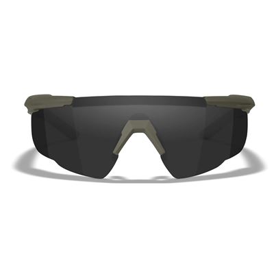 Okulary strzeleckie SABER ADVANCED zestaw 3 okularów ZIELONA ramka
