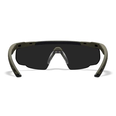 Okulary strzeleckie SABER ADVANCED zestaw 3 okularów ZIELONA ramka