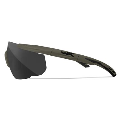 Okulary strzeleckie SABER ADVANCED zestaw 3 okularów ZIELONA ramka