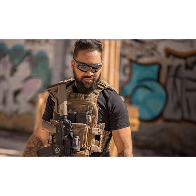 Okulary strzeleckie SABER ADVANCED zestaw 3 okularów ZIELONA ramka