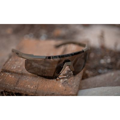 Okulary strzeleckie SABER ADVANCED zestaw 3 okularów ZIELONA ramka