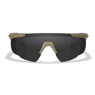 Gogle strzeleckie SABER ADVANCED zestaw 3 okularów oprawka TAN