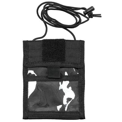 Portfel ID CASE na smyczy BLACK