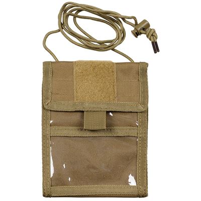 Portfel ID CASE na sznurku COYOTE BROWN