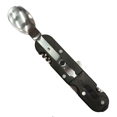Sztućce KOMBI 5w1 z etui CZARNE