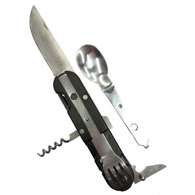 Sztućce KOMBI 5w1 z etui CZARNE