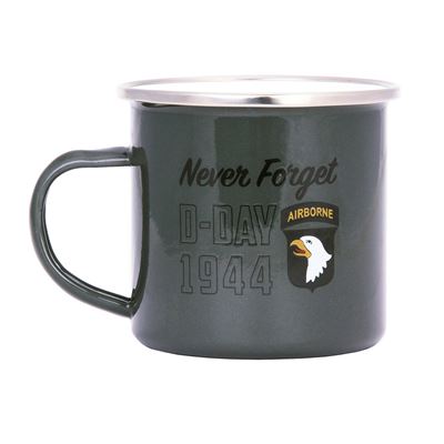 Kubek D-DAY 1944 emaliowany 300 ml ZIELONY