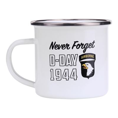 Kubek D-DAY 1944 emaliowany 300 ml BIAŁY