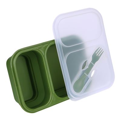 Pudełko na żywność LUNCHBOX składane ZIELONE