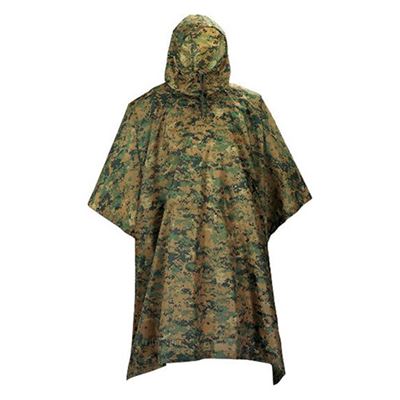 US MILITARY poncho rip-stop DIGITAL WOODLAND