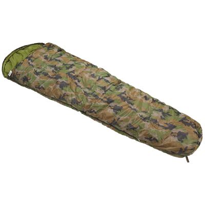 Dwuwarstwowy śpiwór mumia w kamuflażu WOODLAND