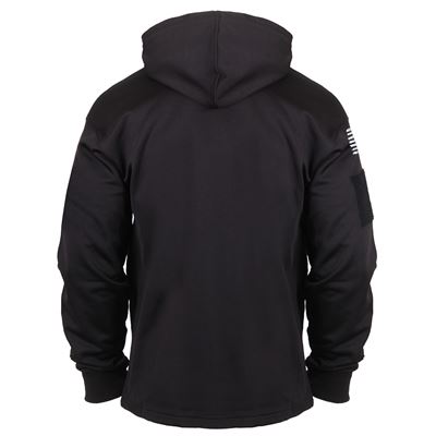 Bluza z kapturem CONCEALED CARRY z flagą USA CZARNA