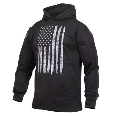 Bluza CONCEALED CARRY z kapturem z flagą USA BLACK