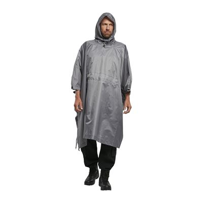 Poncho rip-stop z pokrowcem GREY
