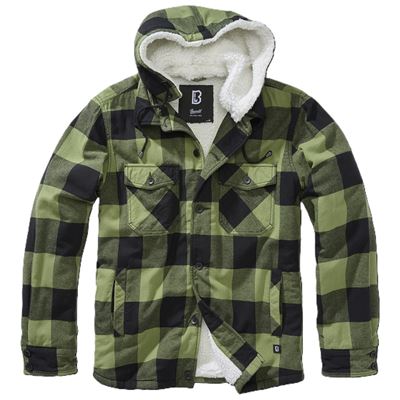 Lumber Jacket Hooded OLIV/CZARNA
