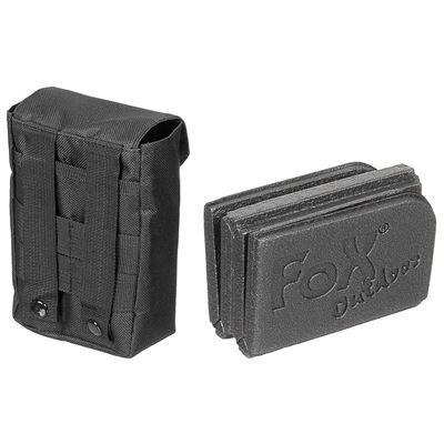 Składana poduszka siedziska THERMAL z rękawem MOLLE BLACK