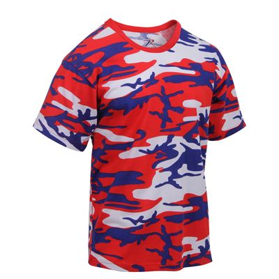 Koszulka TRIKOLORA CAMO (czerwono-niebiesko-biała)